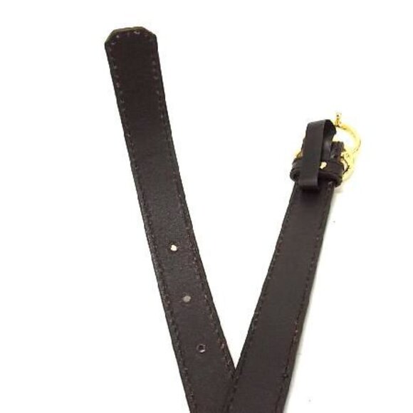 Gucci GG Marmont Leather Gold Hardware Belt Size 42 Brown